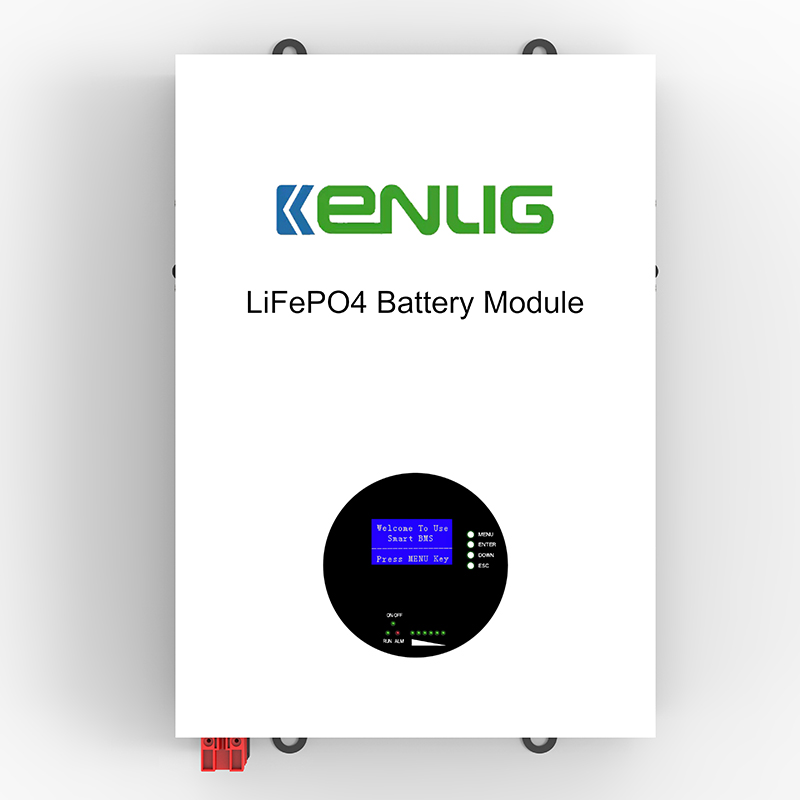 Kenlig lifepo4 lithium batterie 6000 cycles BMS Système Mur Mouled LCD Affichage 48V/51.2V 100AH ​​150AH 200AH POWERWALL